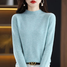 Load image into Gallery viewer, Merino Wool Mock Neck Pullover
