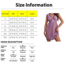 Load image into Gallery viewer, Sexy Lace Night Dress Women Deep V Neck Silky Satin Nightie Lace Sling Nightgowns Female Underwear Plus Size Sleep Dress Homewea

