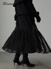 Load image into Gallery viewer, Pleated Lace Cake Midi Skirt
