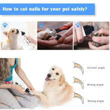 Load image into Gallery viewer, Dog Nail Grinders Painless USB Charging  Rechargeable Pet Nail Clippers Quiet Electric Dog Cat Paws Nail Grooming Trimmer Tools
