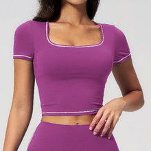 Load image into Gallery viewer, Yoga Shirts Women Sports T-Shirts Fitness Yoga Short Sleeve Gym Workout Top Running Active Shirts Female Push Up Sports T-shirts
