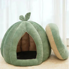 Load image into Gallery viewer, Cat Beds For Indoor Cats Pumpkin Cat House Enclosed Cat Bed Cat Cave Thickened Halloween Pet Bed Cat Hideaway For Kittens Small
