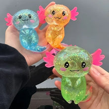 Load image into Gallery viewer, Colorful Salamander Maltose Fidgets Toys Squishy Malt Sugar Stretchy Axolotl Fun Squeeze Birthday Supplies Anti-Anxiety Gift
