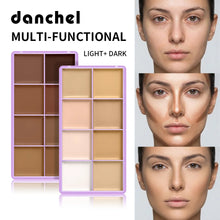 Load image into Gallery viewer, 8 Shade Soft Matte Cream Concealer Palette Full Coverage Fade Dark Circles Blemishes Waterproof Long Lasting Oil Control Makeup
