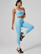 Load image into Gallery viewer, Women Yoga Set Sports Bra High Waist Leggings Gym Workout Fitness Activewear Stretch 2 Piece Suit
