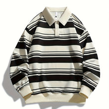 Load image into Gallery viewer, Stripe Knit Polo Top
