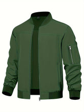 Load image into Gallery viewer, Lightweight Men's Windbreaker Bomber Jacket
