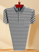 Load image into Gallery viewer, Striped Pocket Polo
