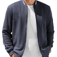 Load image into Gallery viewer, ELESOL Waffle Knit Bomber Jacket
