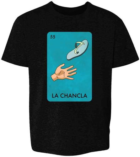 La Chancla Sandal Mexican Lottery Funny Parody Abuela Mama Baby Toddler Kids Girl Boy T-Shirt