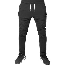 Load image into Gallery viewer, Men&#39;S Solid Drawstring Pants Elastic Waist Tapered Joggers Slim Fit Stretch Sweatpants Sports Fitness Trousers Fashion Hippie Regular Fit Fall Winter Outdoor Casual Long Pants
