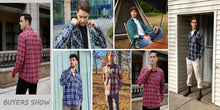 Load image into Gallery viewer, Sherpa Lined Plaid Shirt Jacket
