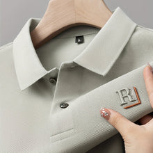 Load image into Gallery viewer, Embossed Alpha Knit Polo

