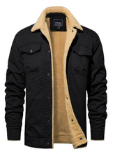 Load image into Gallery viewer, Men’s Cotton Cargo Winter Jacket
