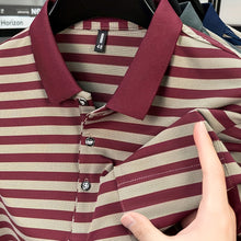 Load image into Gallery viewer, Striped Pocket Polo

