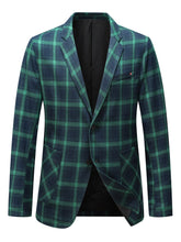 Load image into Gallery viewer, Plaid Summer Woven Blazer
