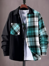 Load image into Gallery viewer, Plaid Button Cardigan Jacket
