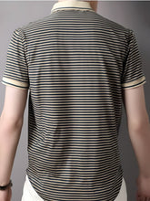 Load image into Gallery viewer, Stripe Knit Polo Tops
