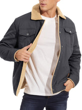 Load image into Gallery viewer, Men’s Cotton Cargo Winter Jacket
