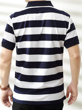 Load image into Gallery viewer, Patchwork Stripe Polo
