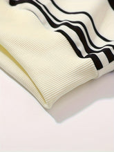 Load image into Gallery viewer, Stripe Knit Polo Top
