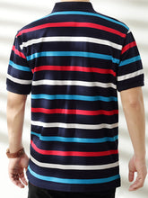 Load image into Gallery viewer, Patchwork Stripe Polo
