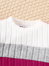 Load image into Gallery viewer, Baby Girl Color-Block Knit Two-Piece Winter Set
