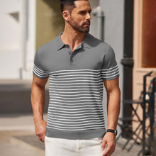 Load image into Gallery viewer, Striped Slim Polo

