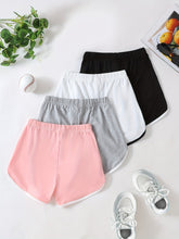 Load image into Gallery viewer, Girls Knit Athletic Shorts Set
