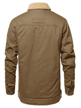 Load image into Gallery viewer, Men’s Cotton Cargo Winter Jacket
