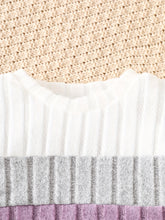Load image into Gallery viewer, Baby Girl Color-Block Knit Two-Piece Winter Set
