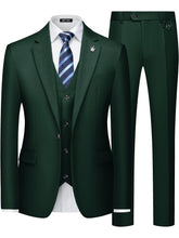 Load image into Gallery viewer, Slim Solid Trio Suit
