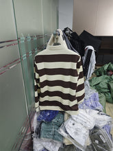 Load image into Gallery viewer, Stripe Knit Polo Layer
