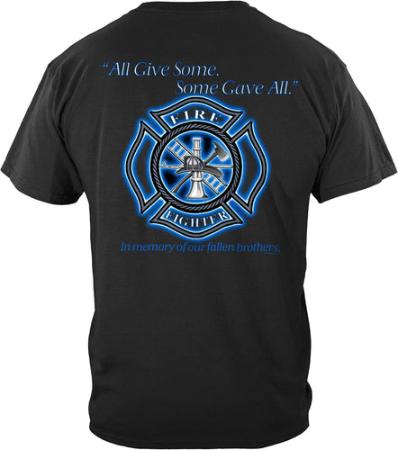 Firefighter T-Shirt 100% Cotton Firefighter T Shirt Elite Breed Pride Duty Honor Silver Foil Firefighter Shirt