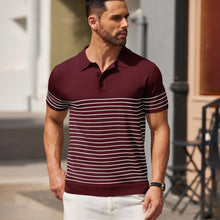 Load image into Gallery viewer, Striped Slim Polo
