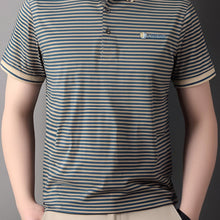 Load image into Gallery viewer, Stripe Knit Polo Tops
