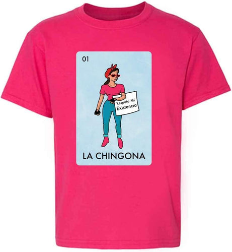 La Chingona Mexican Lottery Parody Feminist Latina Baby Toddler Kids Girl Boy T-Shirt