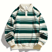 Load image into Gallery viewer, Stripe Knit Polo Top
