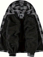 Load image into Gallery viewer, Men’s Heavyweight Plaid Hooded Winter Jacket – 2-Piece Set
