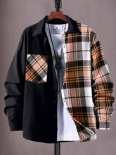 Load image into Gallery viewer, Plaid Button Cardigan Jacket
