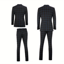 Load image into Gallery viewer, Plaid Double Trio Suit
