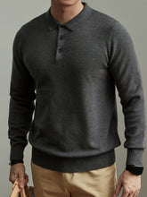 Load image into Gallery viewer, Button Lapel Knit Pullover
