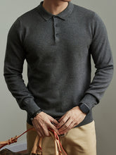 Load image into Gallery viewer, Button Lapel Knit Pullover
