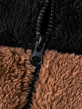 Load image into Gallery viewer, Color-Block Fleece-Lined Winter Hooded Jacket
