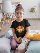 Load image into Gallery viewer, Little Turkey Thanksgiving Holiday Shirt Cute Youth Kids T-Shirt
