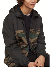 Load image into Gallery viewer, Men’s Camouflage Hooded Zip-Up Jacket

