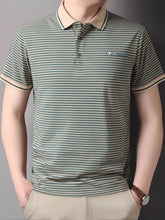 Load image into Gallery viewer, Stripe Knit Polo Tops
