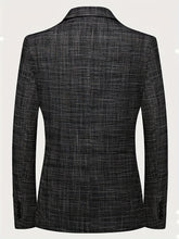 Load image into Gallery viewer, Classic Plaid Single Breasted Blazer
