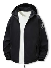 Load image into Gallery viewer, Men’s Lightweight Korean-Style Hooded Windbreaker – 3-Piece Set
