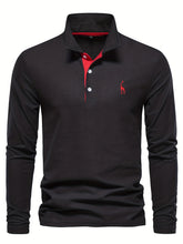 Load image into Gallery viewer, Embroidered Polo Long Sleeve Top
